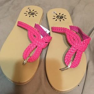 Women’s Size 7 Pink Sole del Sol Flip-Flops